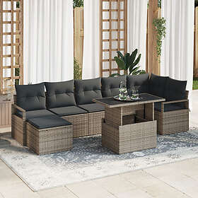 vidaXL Garden Sofa Set with Cushion 8 Pieces 3348865