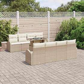 vidaXL Garden Sofa Set with Cushion 7 Pieces 3348607