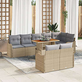 vidaXL Garden Sofa Set with Storage 9 Pieces 3358212