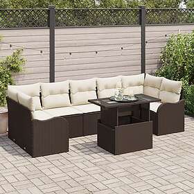 vidaXL Garden Sofa Set with Cushion 8 Pieces 3348414