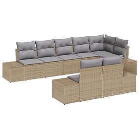 vidaXL Garden Sofa Set with Cushions 8 Pieces 3355779