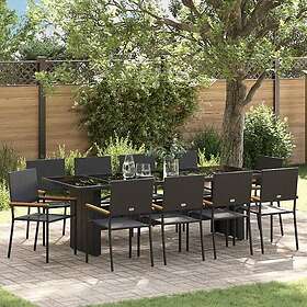 vidaXL Garden Dining Set 11 Pieces 3365417