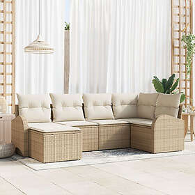 vidaXL Ensemble Canapé de Jardin 6 Pièces 3346111