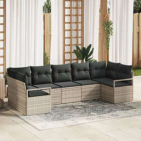 vidaXL Garden Sofa Set with Cushion 7 Pieces 3355201