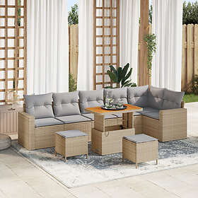 vidaXL Garden Sofa Set with Cushions 11 Pieces 3363587