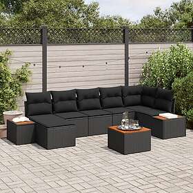 vidaXL Garden Sofa Set with Cushions 8 Pieces 3348134