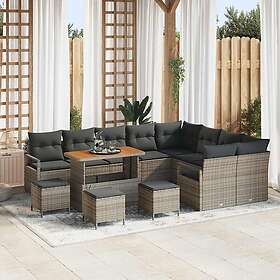 vidaXL Garden Sofa Set with Cushion with Storage 13 Pieces 3364523