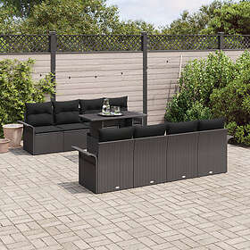 vidaXL Garden Sofa Set with Cushion 9 Pieces 3356986