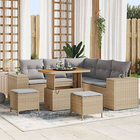 vidaXL Garden Sofa Set with Cushion 8 Pieces 3363957