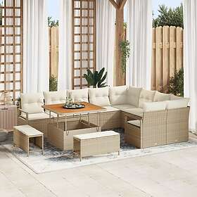 vidaXL Garden Sofa Set with Cushion 12 Pieces 3362556