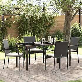 vidaXL Hage Spisegruppe med Pute 5 Deler 3380081