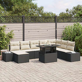vidaXL Garden Sofa Set with Cushion 9 Pieces 3349233