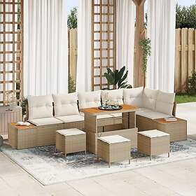 vidaXL Garden Sofa Set with Cushion 10 Pieces 3364891