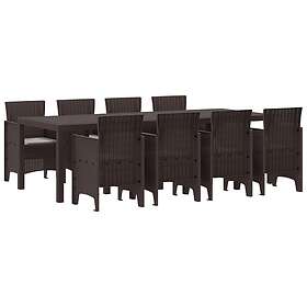 vidaXL Palermo Garden Dining Set 9 Pieces 3378739