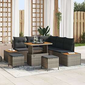 vidaXL Garden Sofa Set with Cushion 8 Pieces 3364868