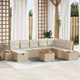 vidaXL Garden Sofa Set with Cushion 9 Pieces 3360995