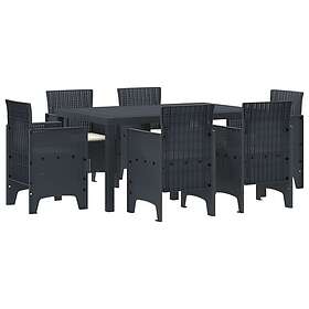 vidaXL Garden Dining Set 7 Pieces 3378556