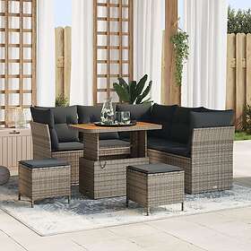 vidaXL Garden Sofa Set Height-Adjustable 8 Pieces 3361488