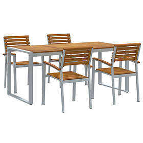 vidaXL Garden Dining Set 5 Pieces 3284363