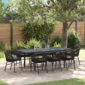 vidaXL Garden Dining Set 9 Pieces 3378831