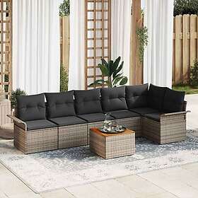 vidaXL Garden Sofa Set with Cushion 7 Pieces 3347335