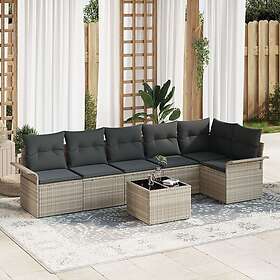 vidaXL Garden Sofa Set with Cushion 7 Pieces 3345392