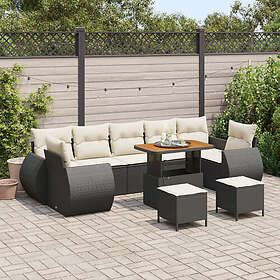 vidaXL Garden Sofa Set Height-Adjustable 10 Pieces 3361860