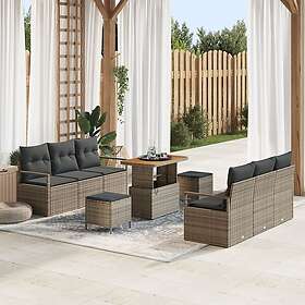 vidaXL Garden Sofa Set with Storage 9 Pieces 3364433
