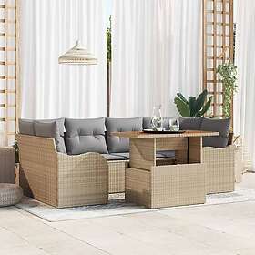 vidaXL Leone Garden Sofa Set with Storage 7 Pieces 3358149