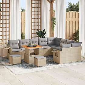vidaXL Garden Sofa Set with Cushions 12 Pieces 3363732