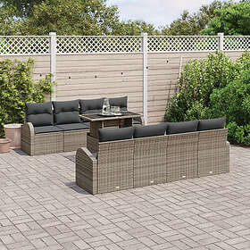 vidaXL Ensemble Canapé de Jardin avec Rangement 9 Pièces 3348605