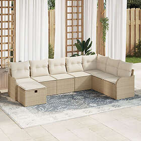 vidaXL Sofagruppe med Pute 8 Deler 3359030