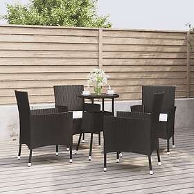 vidaXL Garden Bistro Set with Cushions 5 Pieces 3187441