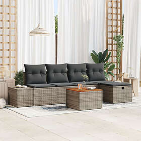 vidaXL Garden Sofa Set with Cushion 6 Pieces 3360919