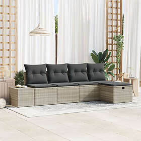 vidaXL Garden Sofa Set with Cushion 5 Pieces 3359361