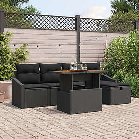 vidaXL Leone Garden Sofa Set Height-Adjustable 6 Pieces 3361352