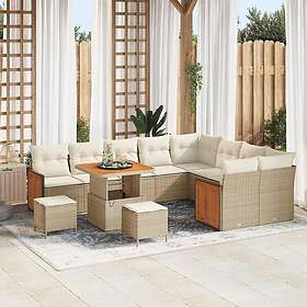 vidaXL Garden Sofa Set with Cushion 13 Pieces 3365291