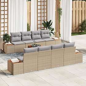 vidaXL Garden Sofa Set with Cushion 9 Pieces 3356720