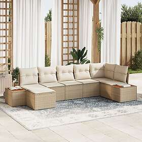 vidaXL Garden Sofa Set with Cushion 7 Pieces 3348132