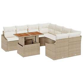 vidaXL Garden Sofa Set with Storage 9 Pieces 3358556