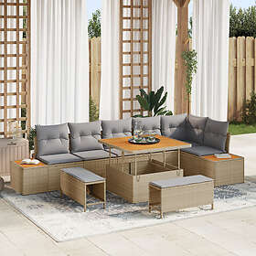 vidaXL Ensemble Canapé de Jardin 9 Pièces 3362927