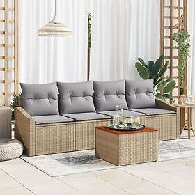 vidaXL Garden Sofa Set with Cushion 5 Pieces 3347763