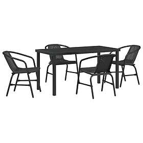 vidaXL Garden Dining Set 5 Pieces 3379382