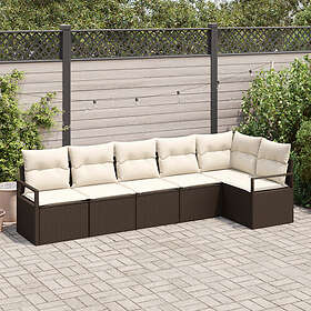 vidaXL Garden Sofa Set with Cushion 6 Pieces 3355067