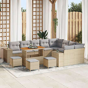 vidaXL Garden Sofa Set with Cushion 13 Pieces 3364002