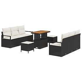 vidaXL Garden Sofa Set with Cushion 9 Pieces 3362480