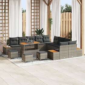 vidaXL Garden Sofa Set with Cushion 14 Pieces 3364933