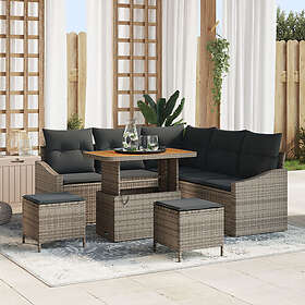 vidaXL Garden Sofa Set with Cushion 8 Pieces 3362658