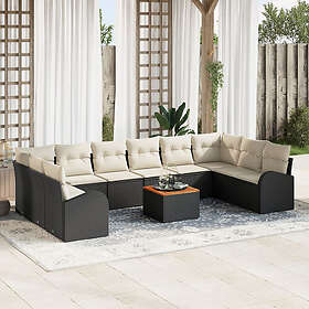 vidaXL Ensemble de Canapé de Jardin avec Coussin 11 Pièces 3347628