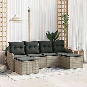 vidaXL Garden Sofa Set with Cushion 6 Pieces 3354481